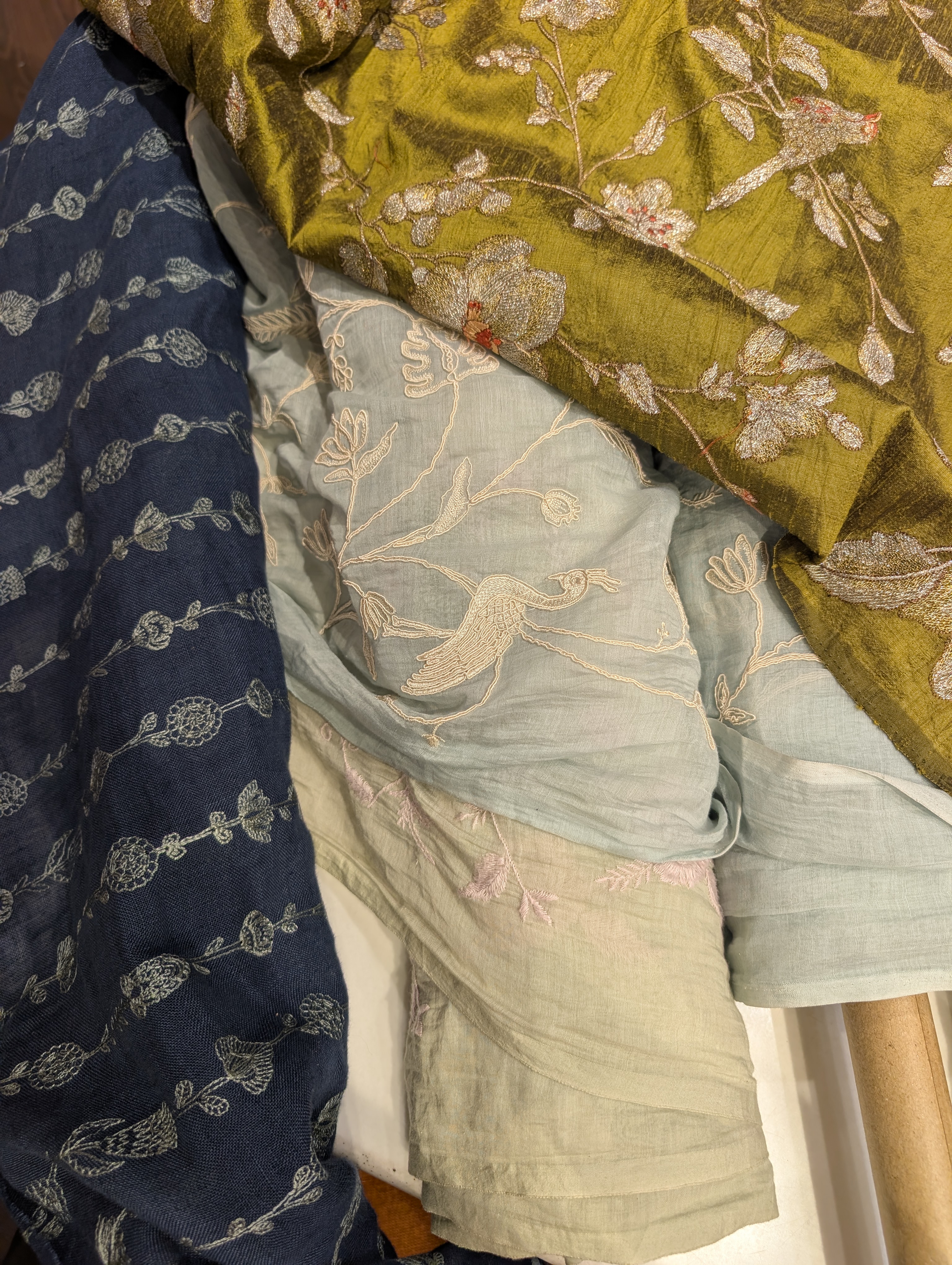 The fabrics I went with