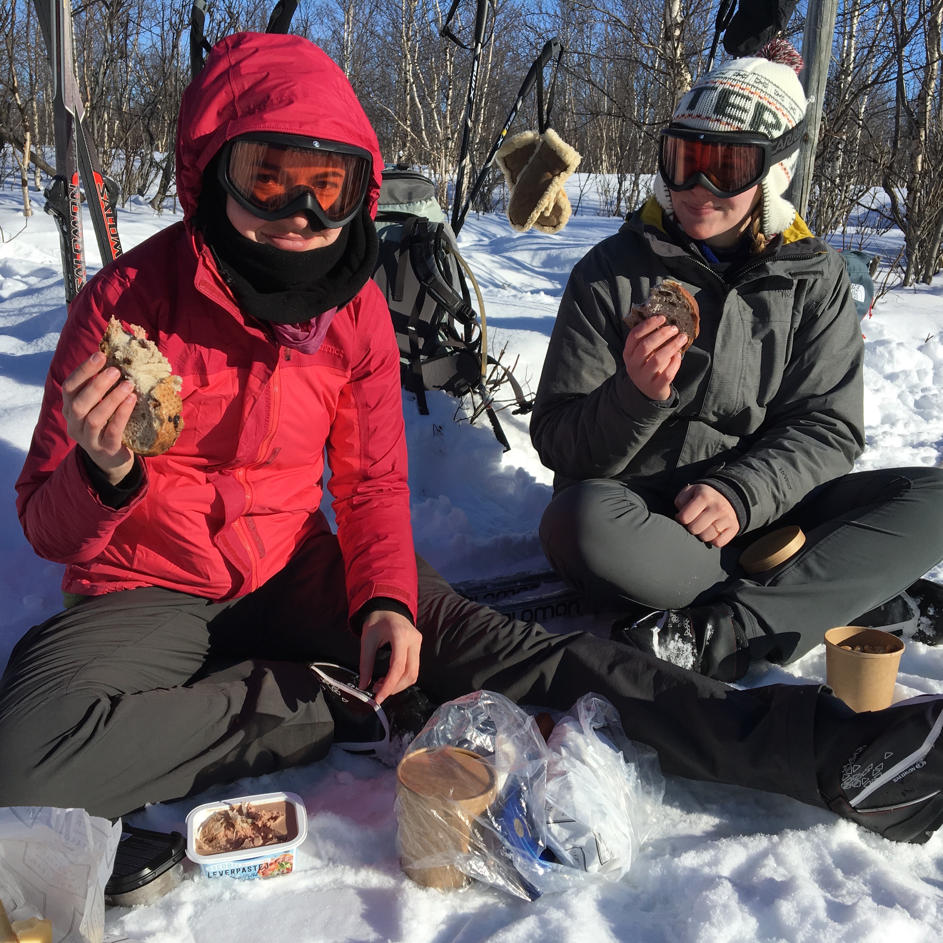 Lunch along the trail to Abiskojaure